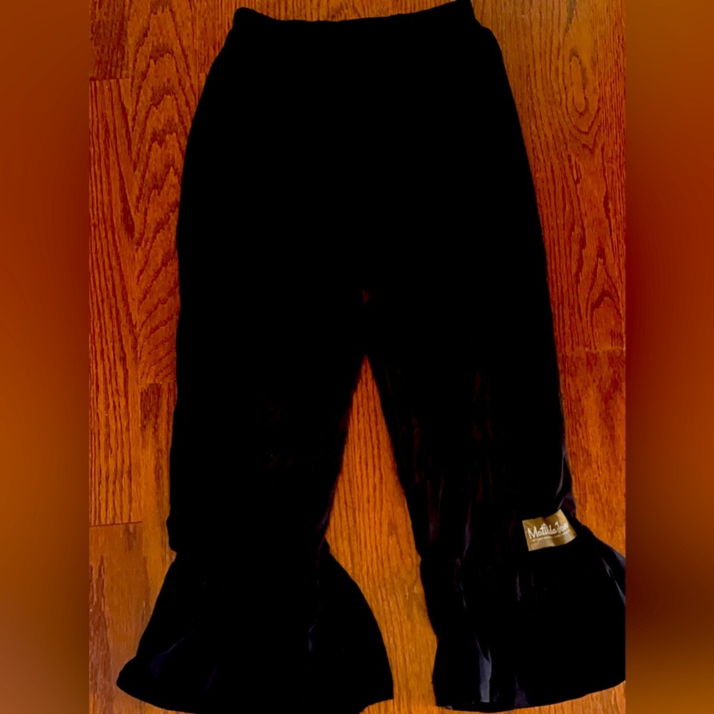 Matilda Jane black ruffle pants size 4
